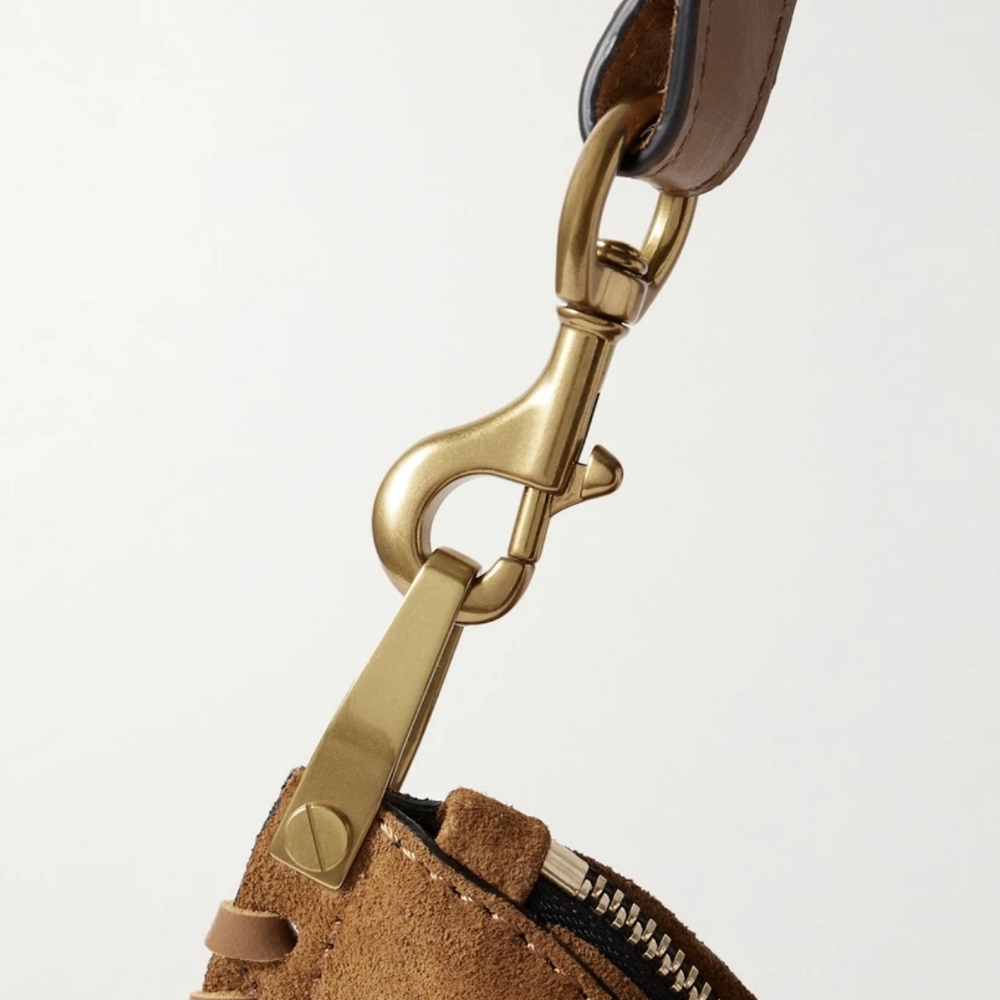 Isabel Marant Leather Brown Bag Elegant Tan Crossbody Purse - Picture 12 of 16